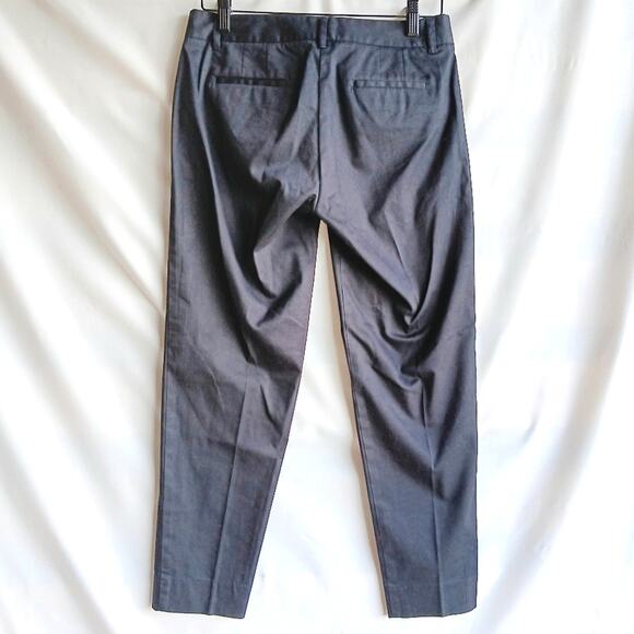 J.Crew Black Ankle Stretch Trouser Pants Size 2 - Picture 4 of 5